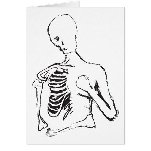 lonely skele cards (Front)