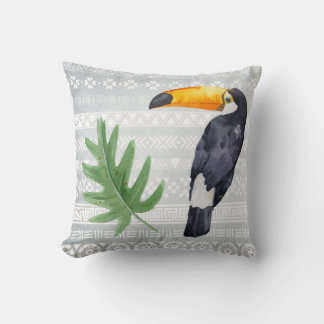 Lonely Toucan Throw Pillow