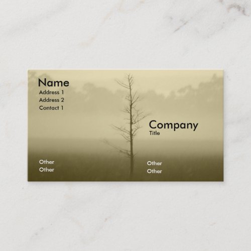Lonely Tree Business Card