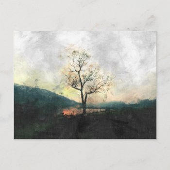 Lonely Tree Postcard by redletterdays at Zazzle