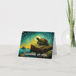 Lonely Turtle Thinking of You Card