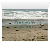 Lonely Without You Cards (Inside Horizontal (Bottom))