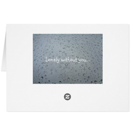Lonely without you, Water Drops, Rain Tears Sad (Back Horizontal)