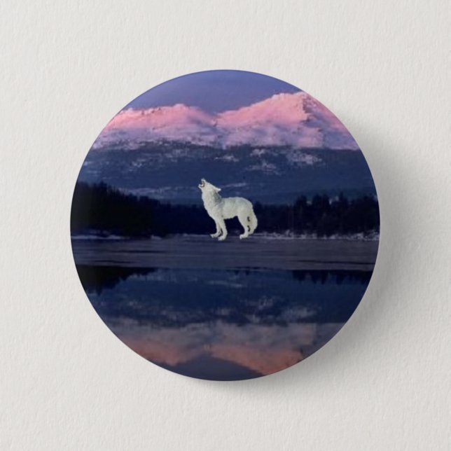 Lonely Wolf Button (Front)