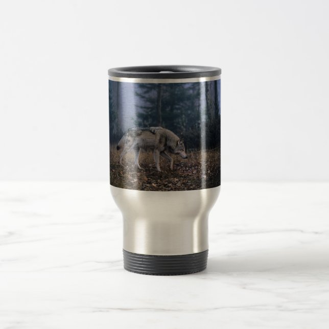 Lonely Wolf Travel Mug (Center)