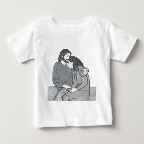 Lonely woman meets God Baby T_Shirt