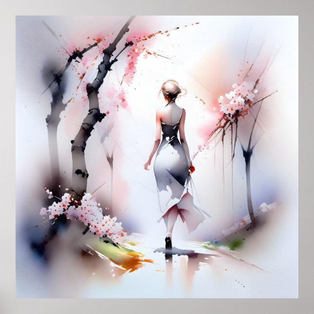 Lonely Woman Walking  Poster (Front)