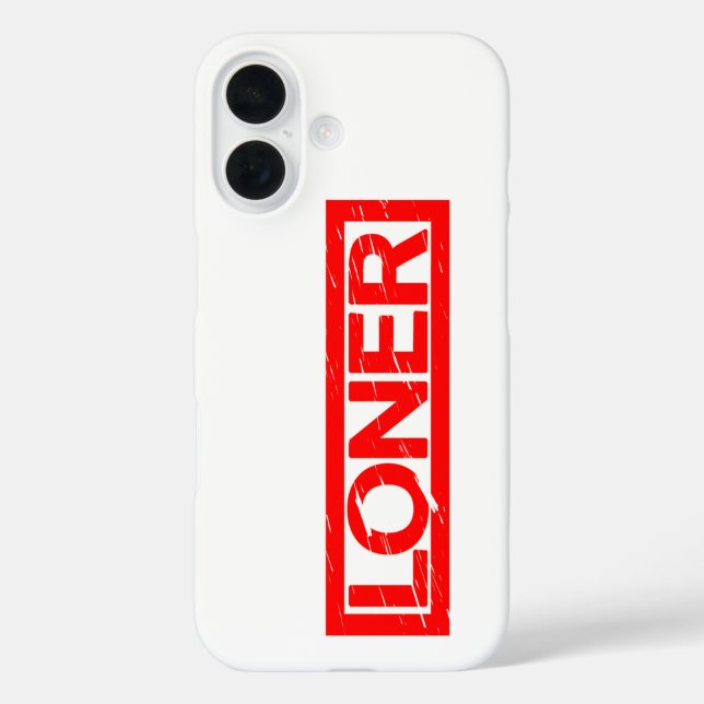 Loner Stamp Case-Mate iPhone Case (Back)