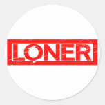 Loner Stamp Classic Round Sticker