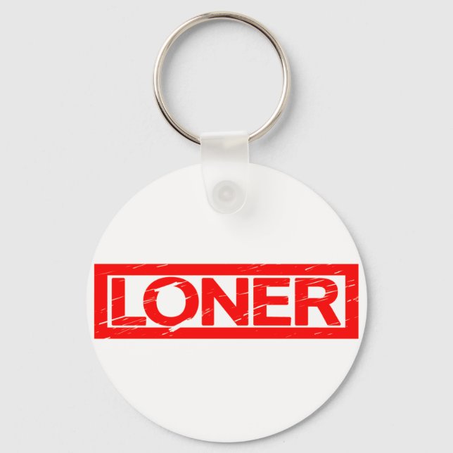 Loner Stamp Keychain (Front)