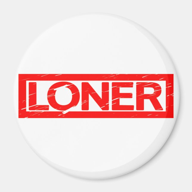 Loner Stamp Magnet (Front)