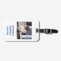 lonesome cat Luggage Tag