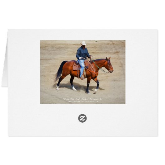 Lonesome Cowboy and His Horse (Back Horizontal)