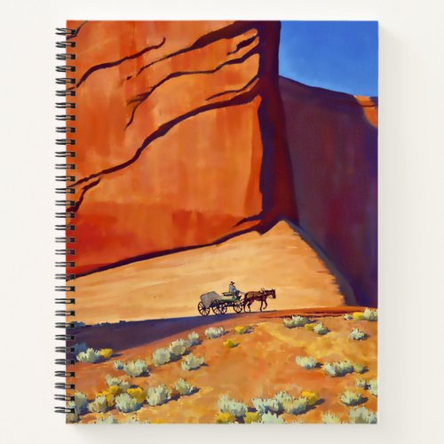 Lonesome Journey Western Art by Maynard Dixon Notebook