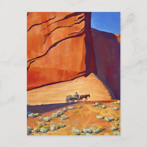 Lonesome Journey Western Art by Maynard Dixon Postcard