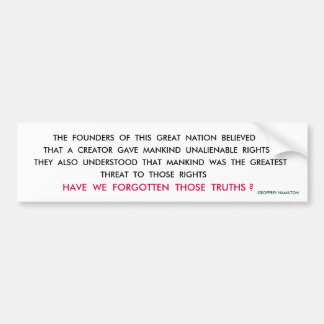 LONG AGO BUMPER STICKER