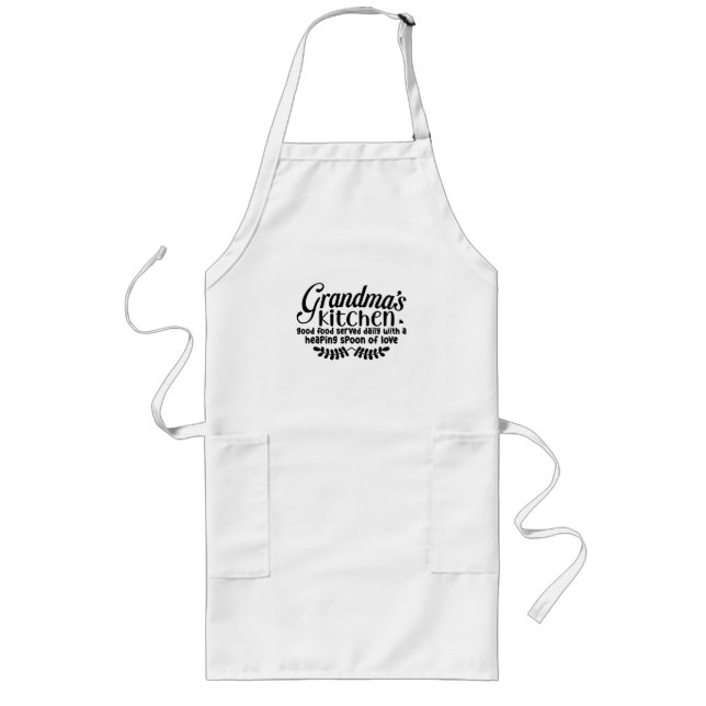 Long Apron - Granma's kitchen - good food served  (Front)