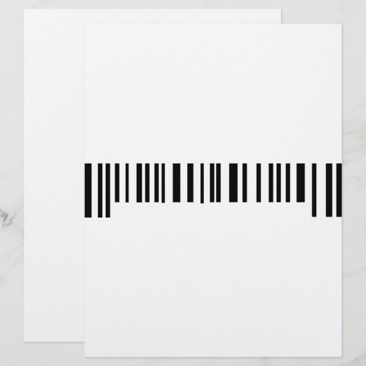 long bar code label icon (Front/Back)