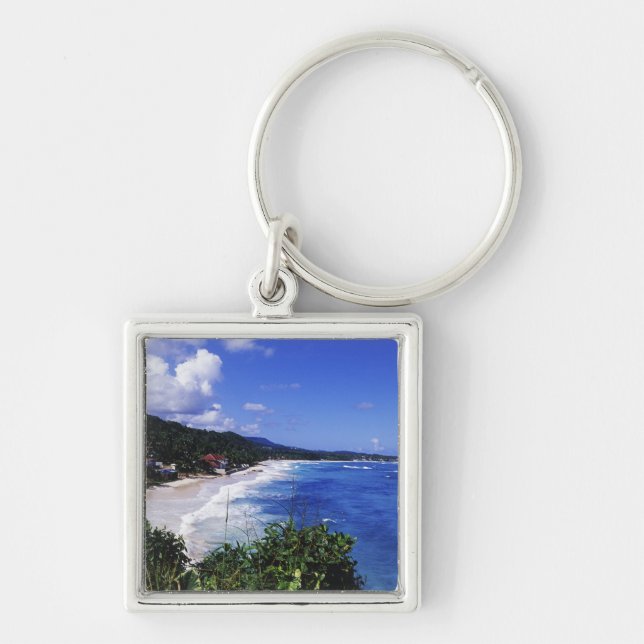 Long Bay, Port Antonio, Jamaica Keychain (Front)