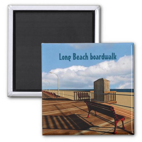 Long Beach boardwalk Magnet