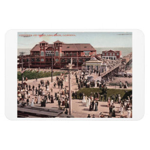 Long Beach CA, California, 1907 Vintage Magnet