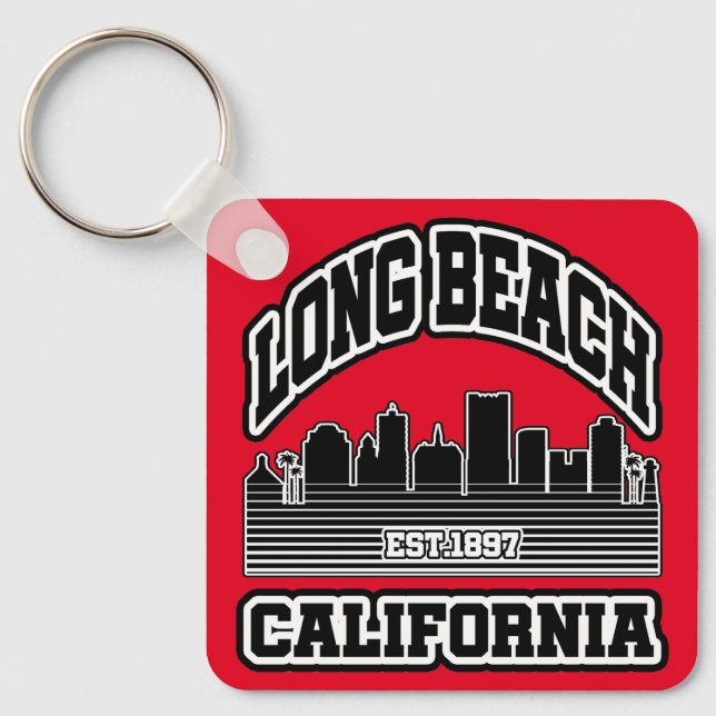 Long Beach,California Keychain (Front)