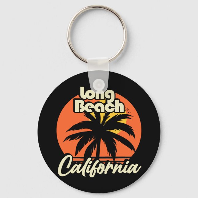 Long Beach California Keychain (Front)