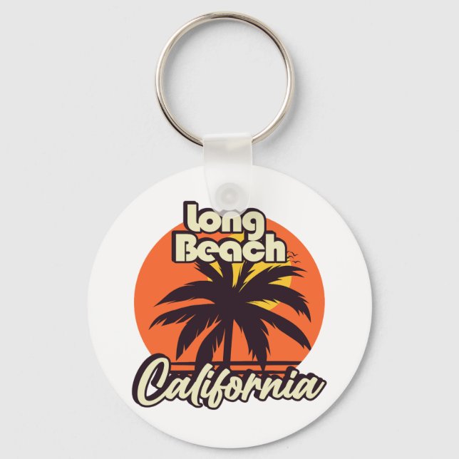 Long Beach California Keychain (Front)