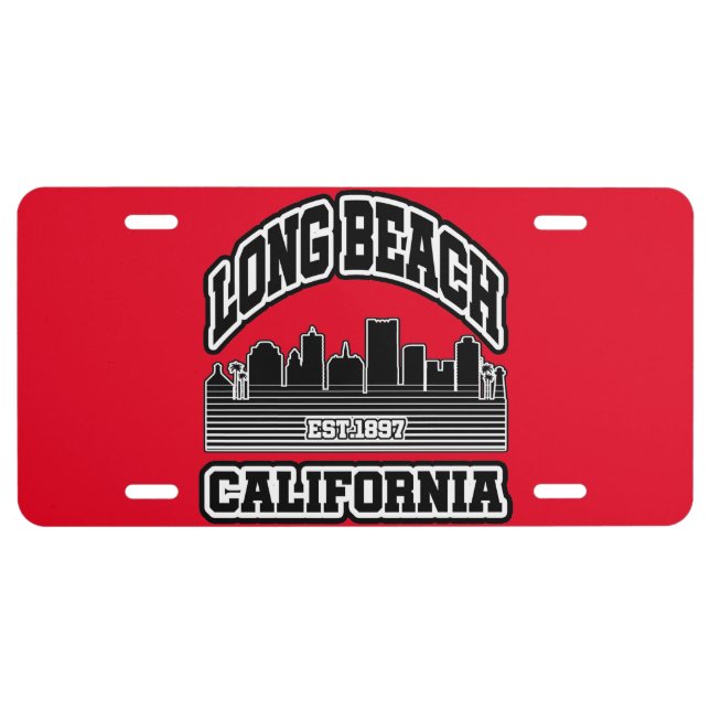 Long Beach,California License Plate (Front)