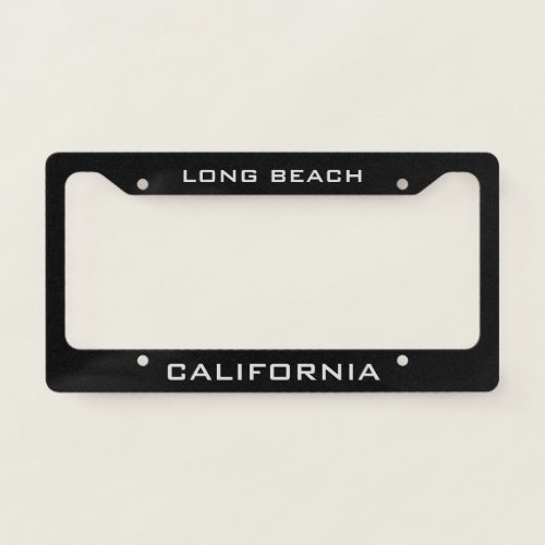 Long Beach California  License Plate Frame