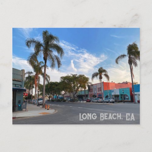 Long Beach California Postcard