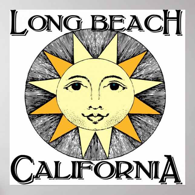 Long beach California Poster (Front)