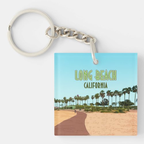 Long Beach California Shoreline Aquatic Park Keychain