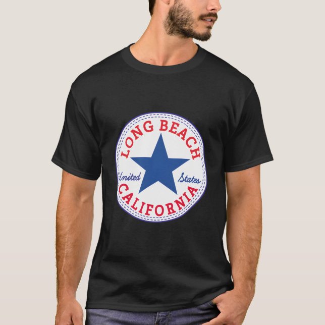 Long Beach California Usa United States Hoodie Pul T-Shirt (Front)