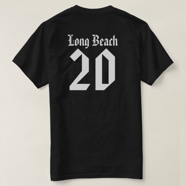 Long Beach County 20 T-Shirt (Design Back)