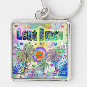 Long Beach Deep Dream Keychain