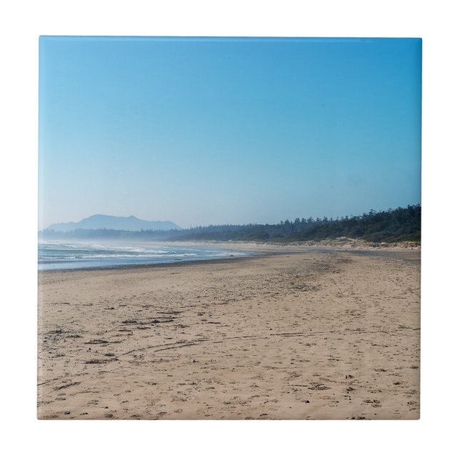 Long Beach in Tofino - BC, Canada Ceramic Tile (Front)