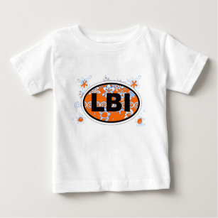 Long Beach Island Euro Oval Design. Baby T-Shirt