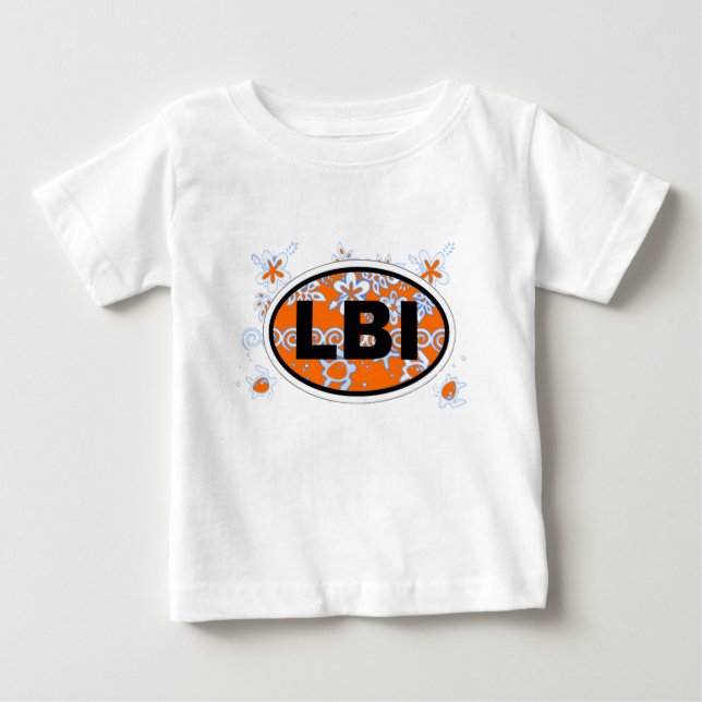 Long Beach Island Euro Oval Design. Baby T-Shirt (Front)