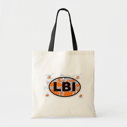 Long Beach Island Euro Oval Design Tote Bag