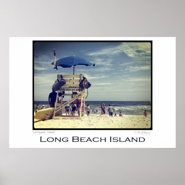 Long Beach Island Lifeguard Stand Poster (Front)