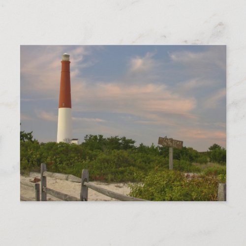 Long Beach Island Light House New Jersey USA Postcard