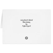 Long Beach Island New Jersey Card (Back Horizontal)