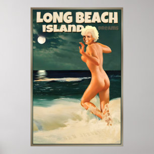 Long Beach Island New Jersey Shore Marilyn Monroe Poster