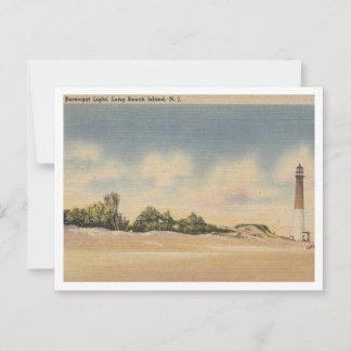Long Beach Island NJ, Barnegat Light 1946 Inspired Postcard