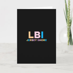 Long Beach Island Nj Colorful Vacation Card
