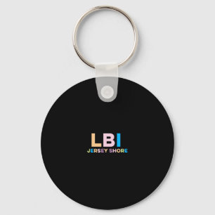 Long Beach Island Nj Colorful Vacation Keychain