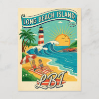 Long Beach Island NJ Jersey Shore Retro Travel