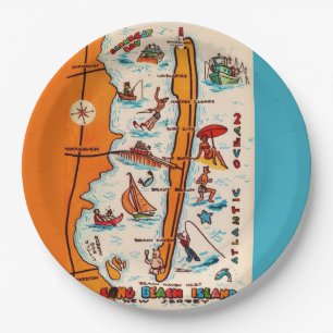 Long Beach Island NJ  Paper Plates