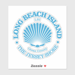 Long Beach Island (seashell) Sticker